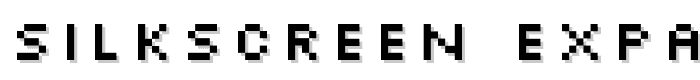 Silkscreen Expanded font